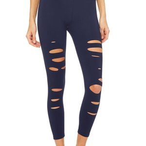 Alo High-Waist Ripped Warrior Legging NWT Size S